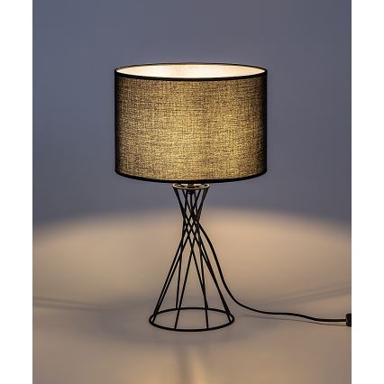 Rabalux - Lámpara de mesa 1xE27/40W/230V negra