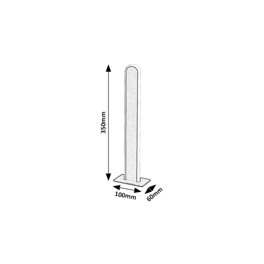 Rabalux - Lámpara de mesa LED regulable LED/15W/230V 3000/4000K negro
