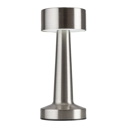 Rabalux - LED Lámpara de mesa táctil recargable LED/2,7W/5V 1200mAh 3000/4000/6000K cromo mate