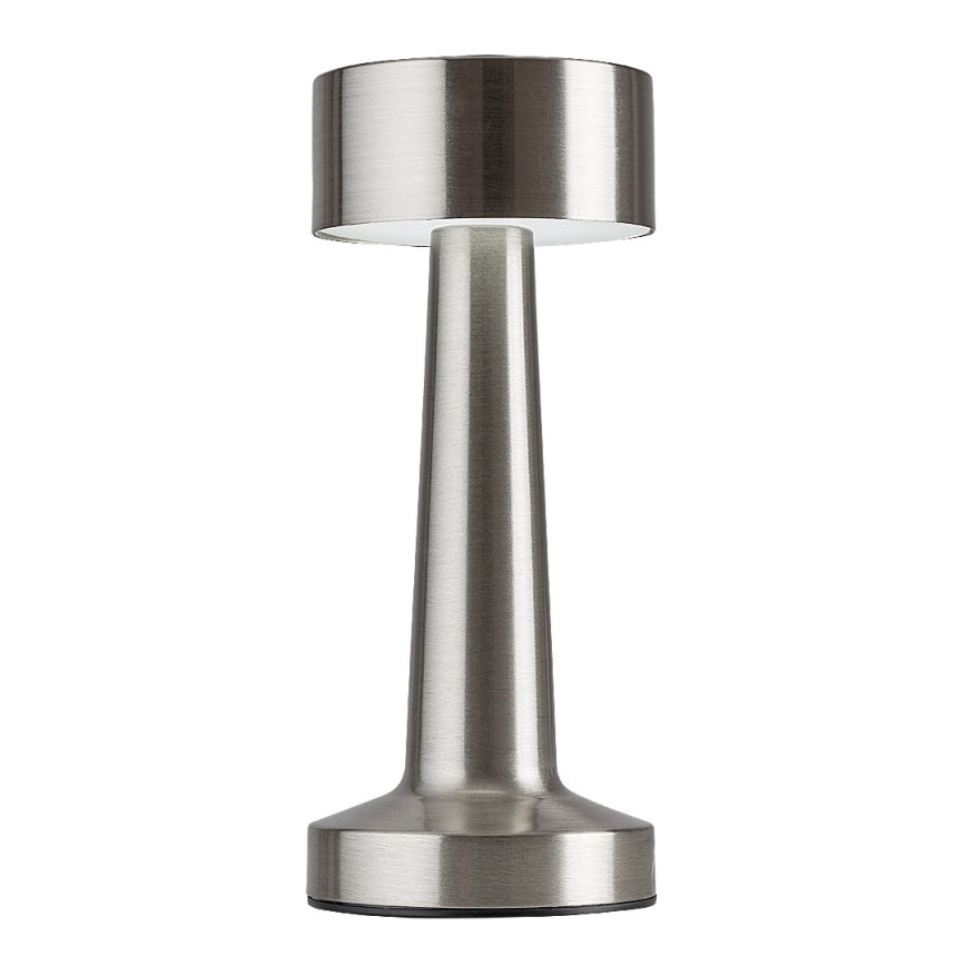 Rabalux - LED Lámpara de mesa táctil recargable LED/2,7W/5V 1200mAh 3000/4000/6000K cromo mate