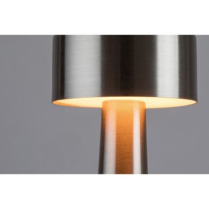 Rabalux - LED Lámpara de mesa táctil recargable LED/2,7W/5V 1200mAh 3000/4000/6000K cromo mate