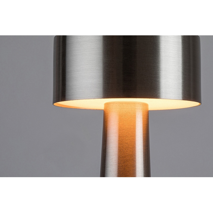 Rabalux - LED Lámpara de mesa táctil recargable LED/2,7W/5V 1200mAh 3000/4000/6000K cromo mate