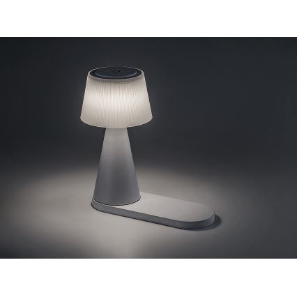 Rabalux - LED Lámpara de mesa recargable con dimmer con carga inalámbrica LED/5W/5V 3000/4000/5000K