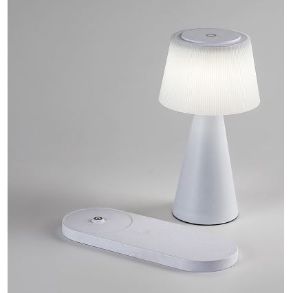 Rabalux - LED Lámpara de mesa recargable con dimmer con carga inalámbrica LED/5W/5V 3000/4000/5000K