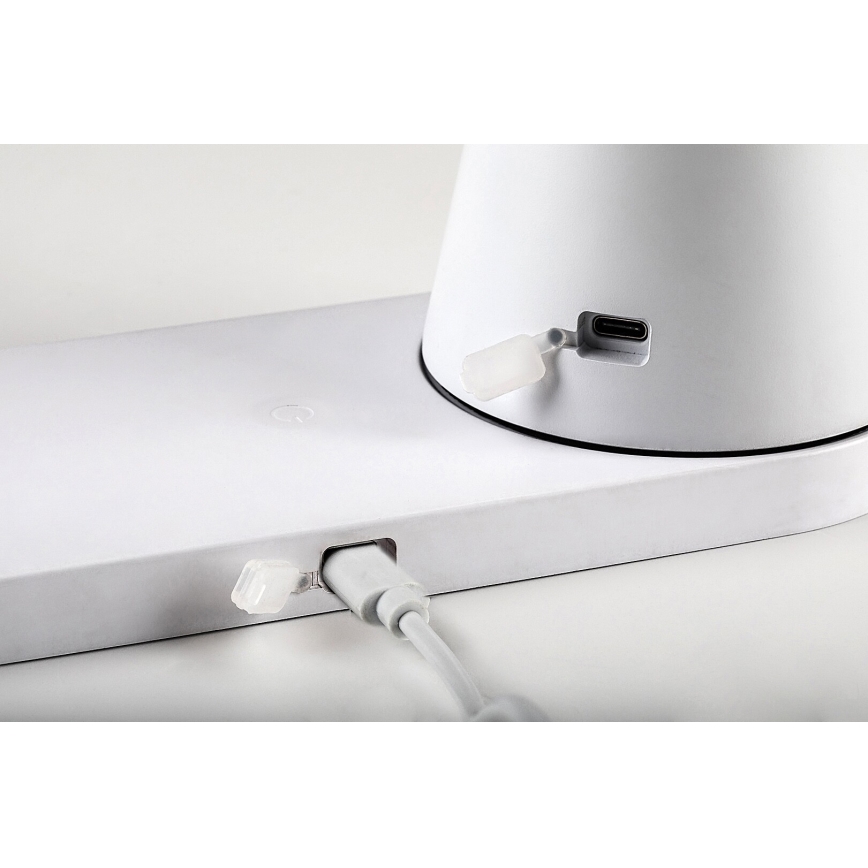 Rabalux - LED Lámpara de mesa recargable con dimmer con carga inalámbrica LED/5W/5V 3000/4000/5000K