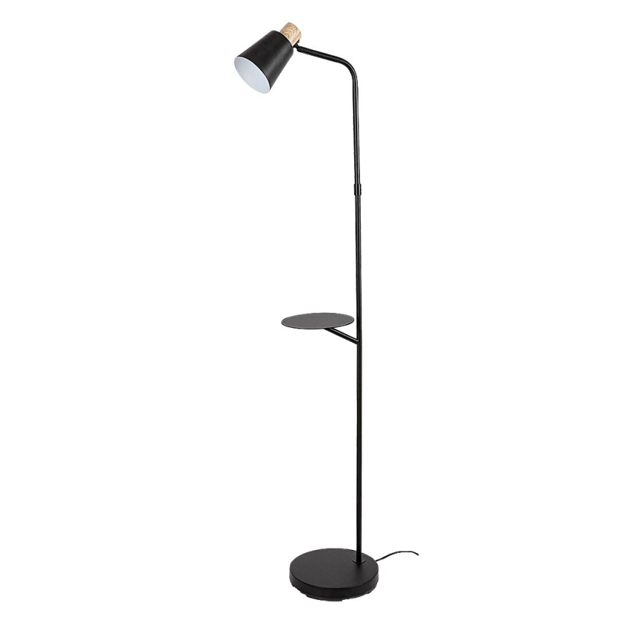 Rabalux - Lámpara de pie con estante 1xE27/40W/230V negro