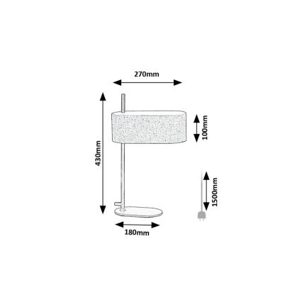 Rabalux - Lámpara de mesa 1xE14/40W/230V