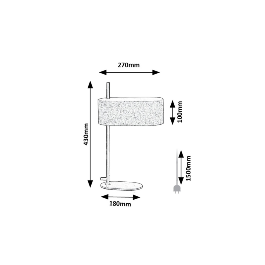 Rabalux - Lámpara de mesa 1xE14/40W/230V