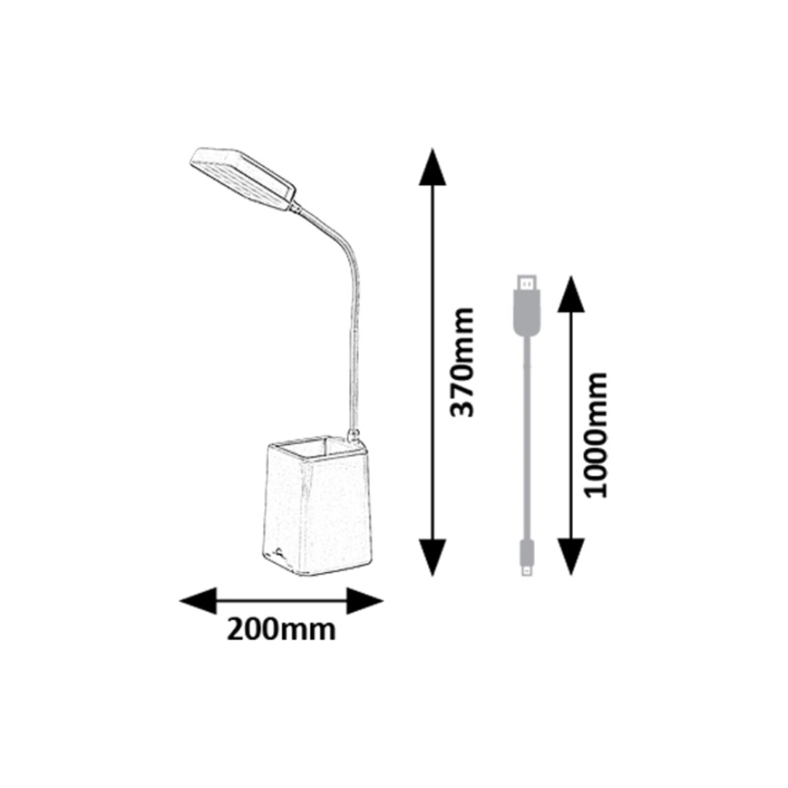 Rabalux - Lámpara de mesa LED regulable LED/6W/230V 5000K rosa