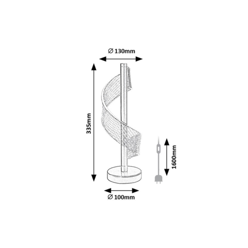 Rabalux - Lámpara de mesa LED, 6W, 230V, 3000K