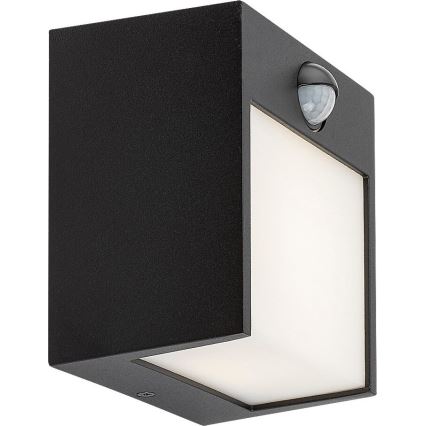 Rabalux - Lámpara de pared LED para exterior con sensor LED/12W/230V negro IP44