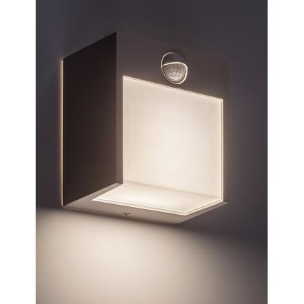 Rabalux - LED Aplique de exterior con sensor LED/12W/230V IP44
