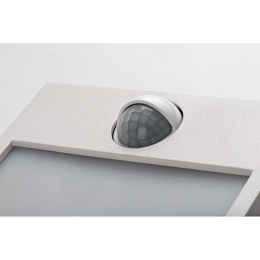 Rabalux - Lámpara de pared LED para exterior con sensor LED/12W/230V blanca IP44
