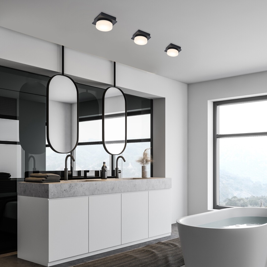 Rabalux - Plafón LED para baño LED/5W/230V IP44 4000K negro