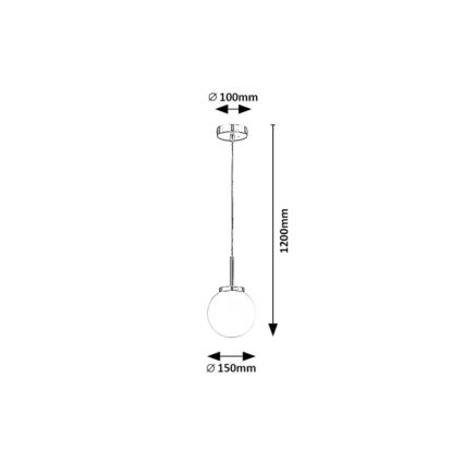 Rabalux - Lámpara de baño en cadena 1xE14/40W/230V IP44 cromo brillo