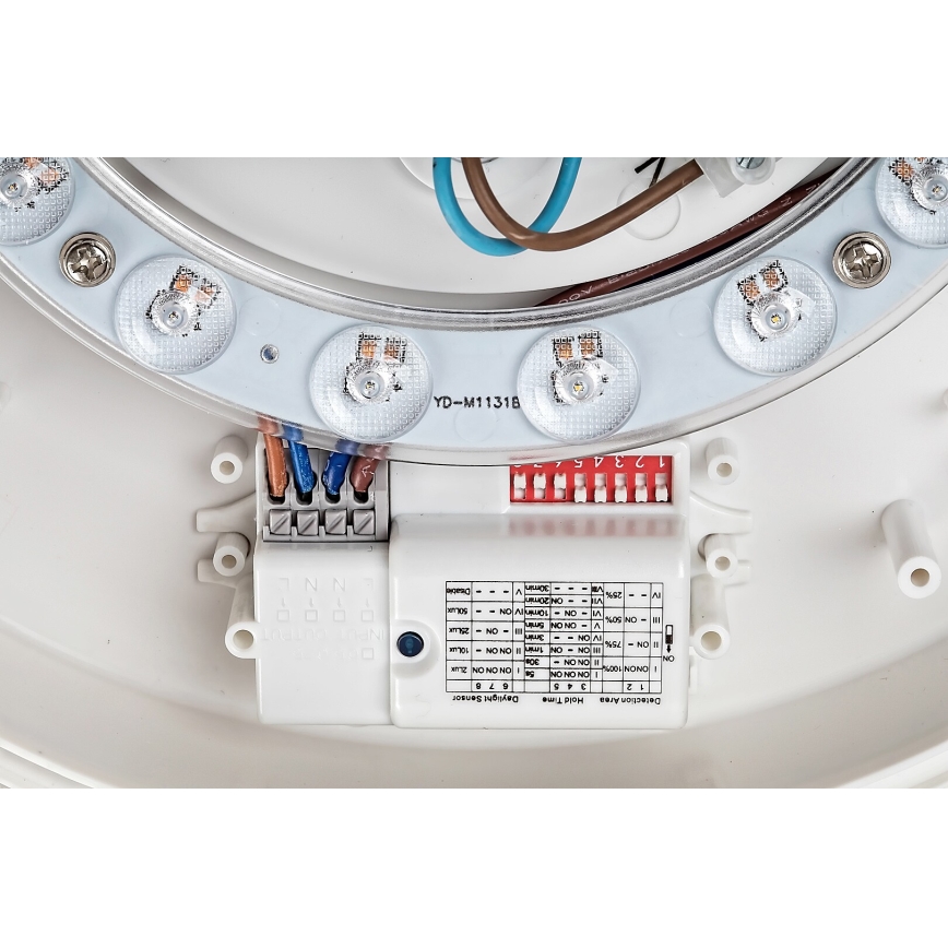 Rabalux - Plafón LED con sensor LED/19W/230V IP44 4000K diá. 28,5 cm blanco