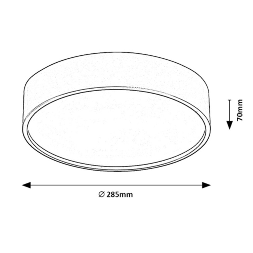 Rabalux - Plafón LED con sensor LED/19W/230V IP44 4000K diá. 28,5 cm blanco