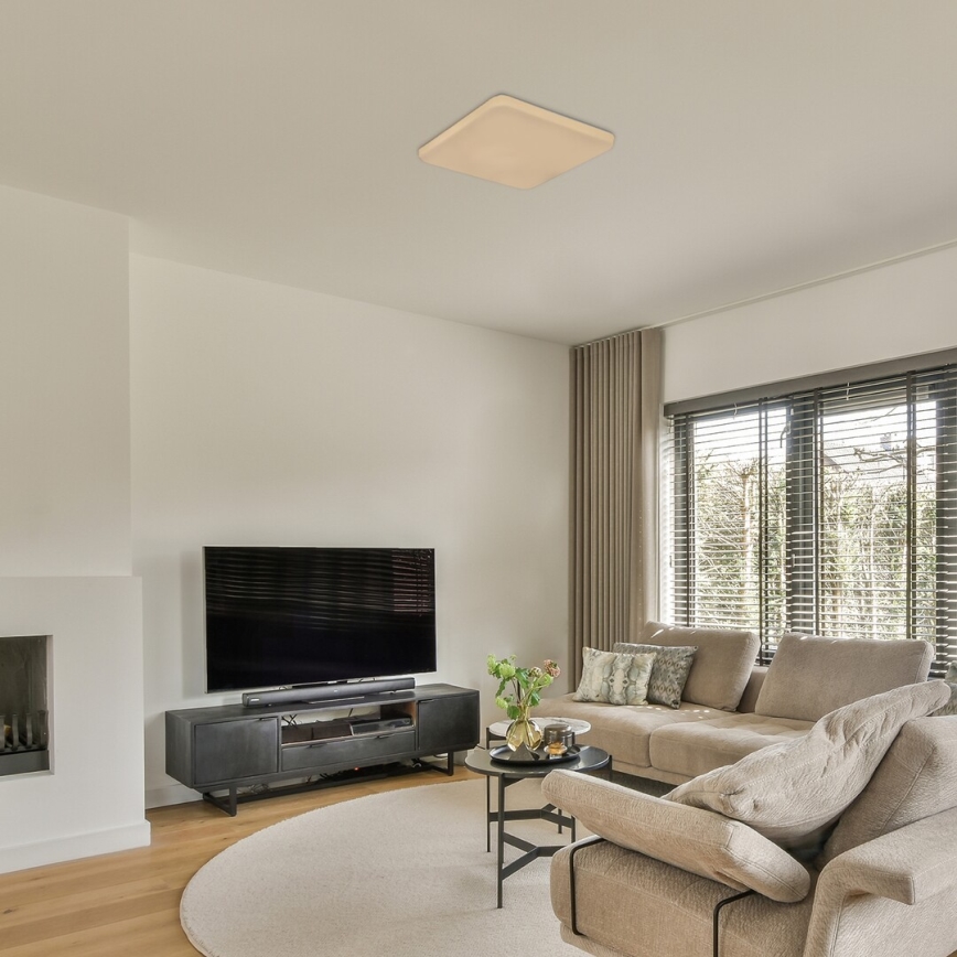 Rabalux - Lámpara de techo LED con sensor, 12W/230V, 4000K, 28x28 cm