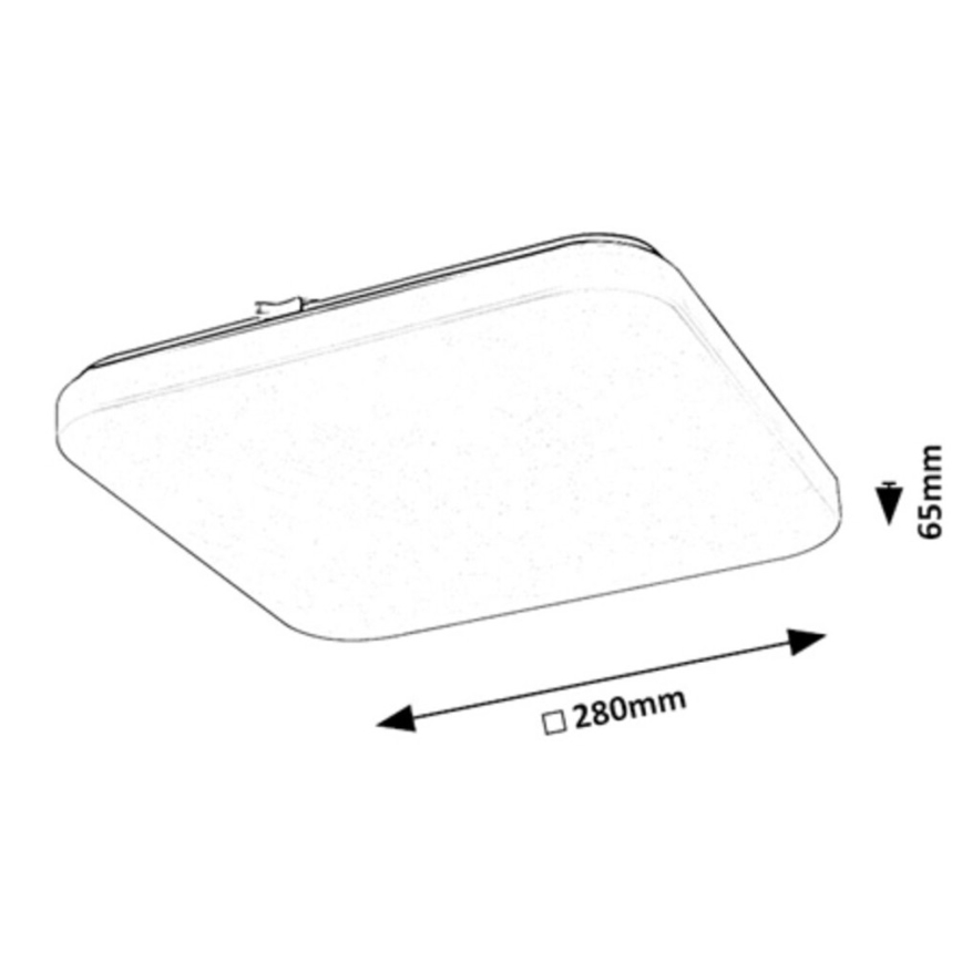 Rabalux - Plafón LED con sensor LED/12W/230V 4000K 28x28cm