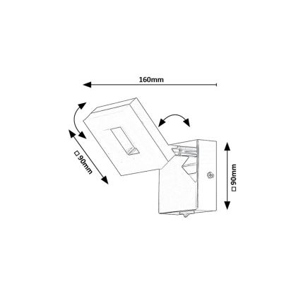 Rabalux - Aplique LED de baño LED/5W/230V 4000K IP44
