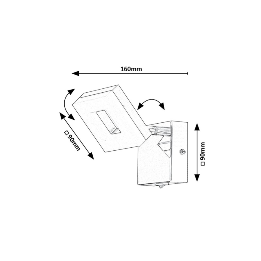 Rabalux - Aplique LED de baño LED/5W/230V 4000K IP44