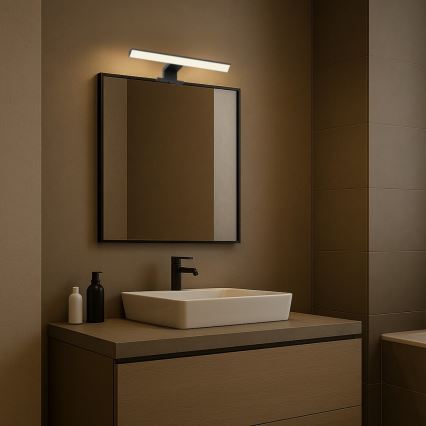 Rabalux - Lámpara LED para espejo de baño LED/6W/230V IP44 30 cm negro