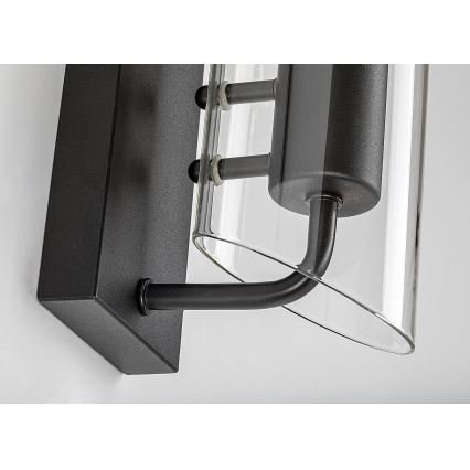 Rabalux - Aplique de baño 1xE14/12W/230V IP44 negro