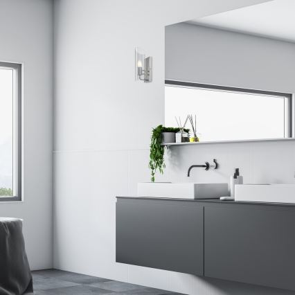 Rabalux - Aplique de baño 1xE14/12W/230V IP44 cromo brillante