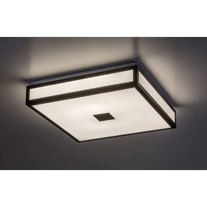 Rabalux - Plafón LED de techo para baño LED/18W/230V IP44 negro 30x30 cm