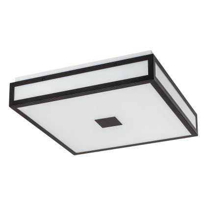 Rabalux - Plafón LED de techo para baño LED/18W/230V IP44 negro 30x30 cm