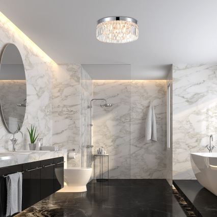 Rabalux - Plafón de techo para baño 6xG9/28W/230V IP44 diámetro 35 cm