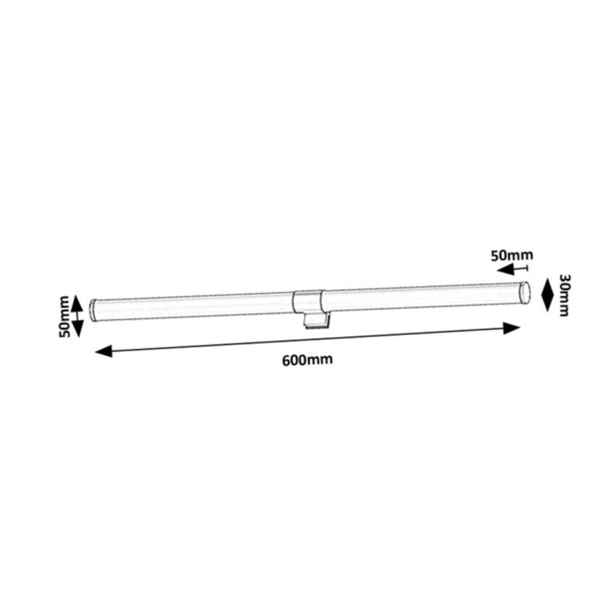 Rabalux - Iluminación LED para espejo de baño LED/8W/230V IP44 60 cm