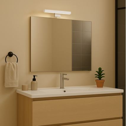 Rabalux - Aplique LED para espejo de baño, 4W/230V, IP44, 20 cm, cromo brillante