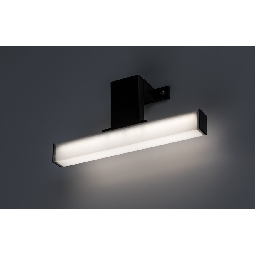 Rabalux - Aplique LED para espejo de baño, 4 W, 230 V, IP44, 20 cm, negro