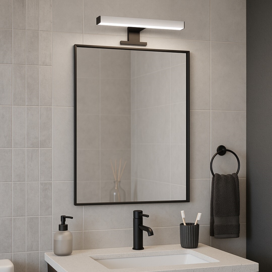 Rabalux - Iluminación LED para espejo de baño 6W/230V IP44 40 cm, negra