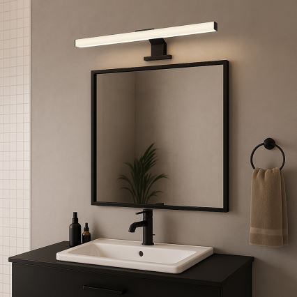 Rabalux - Lámpara LED para espejo de baño LED/9W/230V IP44 60 cm negra