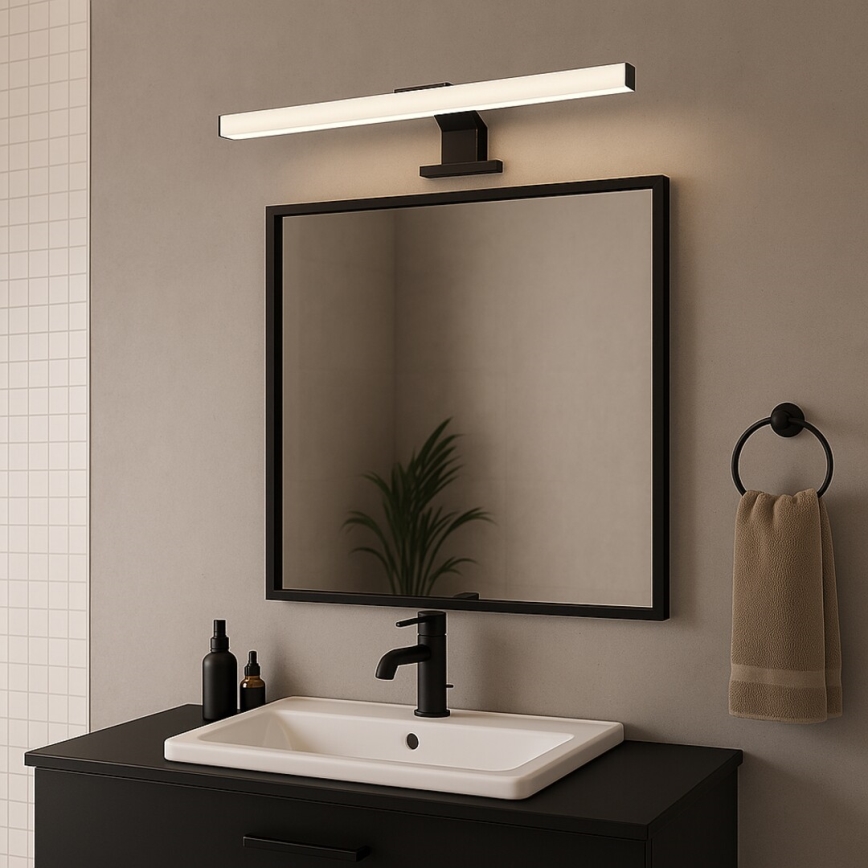 Rabalux - Lámpara LED para espejo de baño LED/9W/230V IP44 60 cm negra