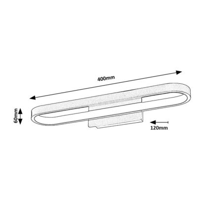 Rabalux - Iluminación LED para espejo de baño LED/15W/230V IP44 40 cm