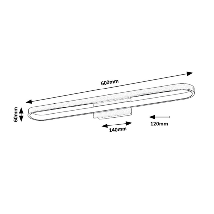 Rabalux - Iluminación para espejo de baño LED/18W/230V IP44 60 cm