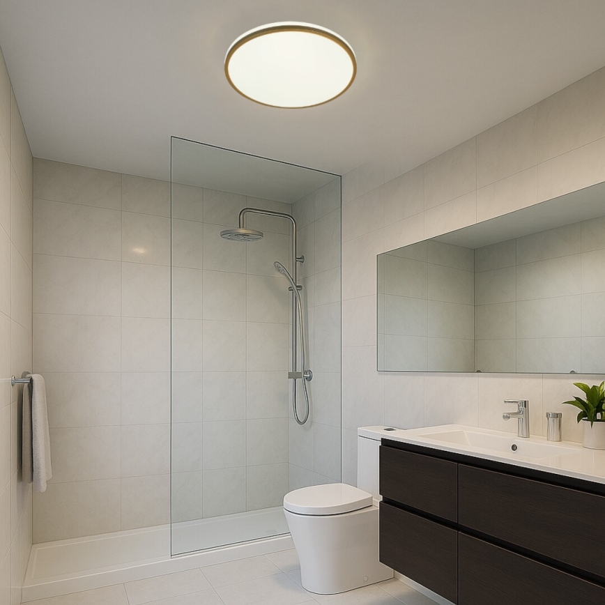 Rabalux - Lámpara de techo LED para baño/LED/18W/230V IP44 Ø 34 cm