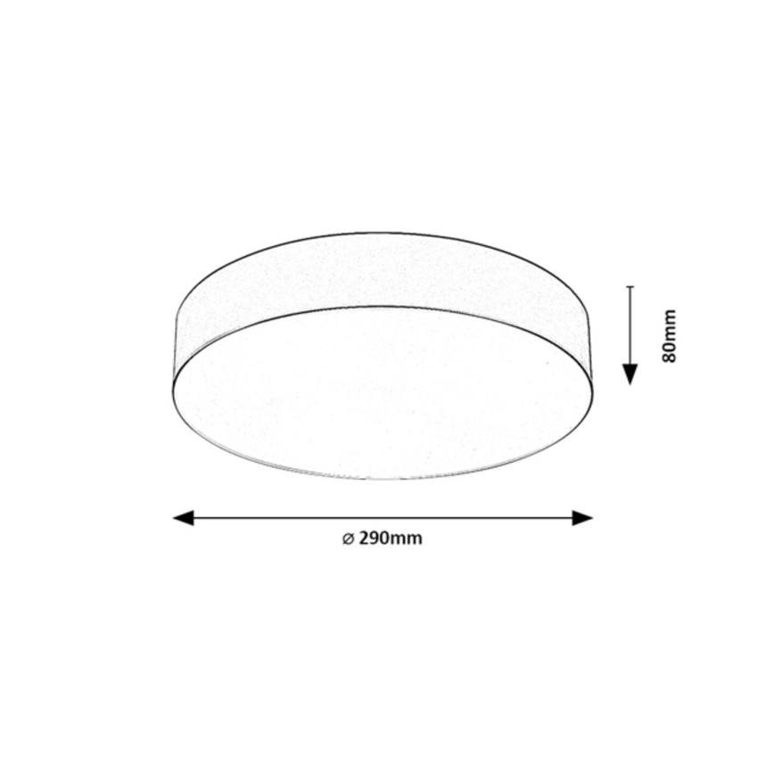 Rabalux - Lámpara de techo exterior 2xE27/9W/230V Ø 29 cm IP43 negra