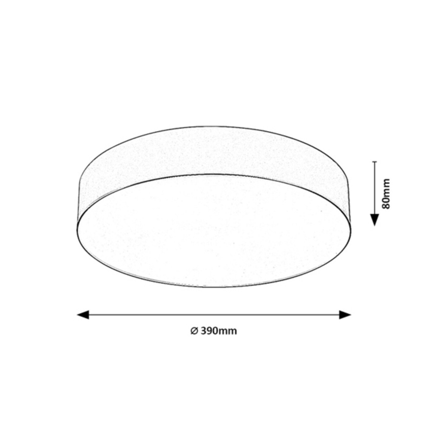 Rabalux - Luminaria de techo exterior 3xE27/9W/230V Ø 39 cm IP43 beige