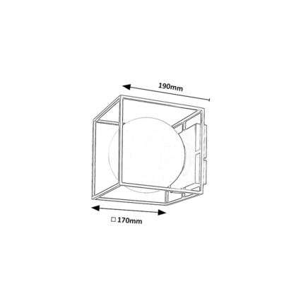 Rabalux - Aplique de pared para exteriores 1xE14/15W/230V IP44 dorado