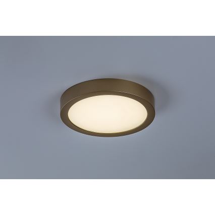 Rabalux - Lámpara de techo para baño LED/24W/230V Ø 22 cm IP44 dorada