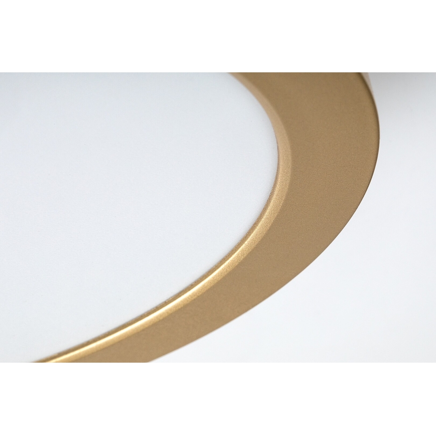 Rabalux - Lámpara de techo para baño LED/24W/230V Ø 22 cm IP44 dorada