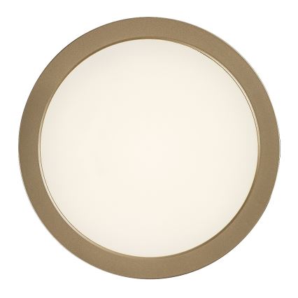 Rabalux - Lámpara de techo para baño LED/24W/230V Ø 22 cm IP44 dorada