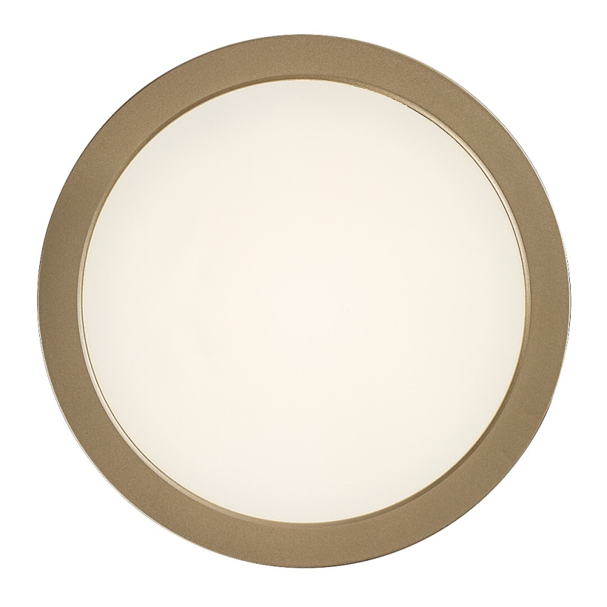 Rabalux - Lámpara de techo para baño LED/24W/230V Ø 22 cm IP44 dorada