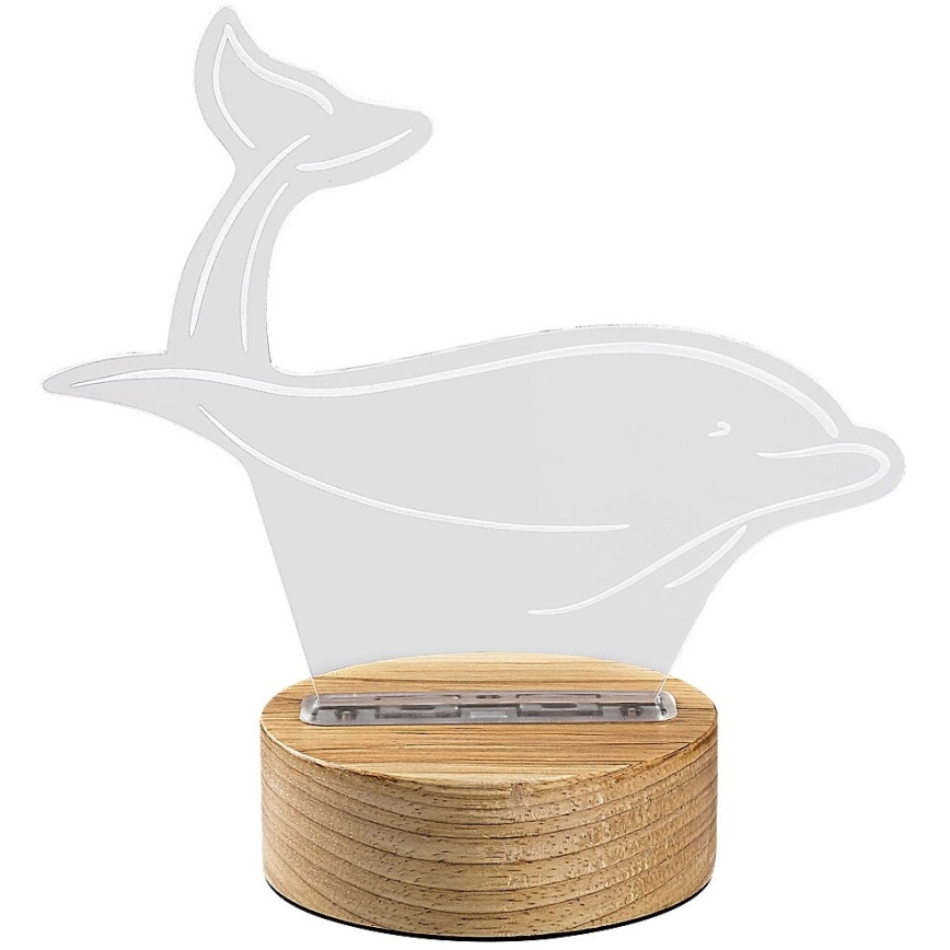 Rabalux - Lámpara de mesa LED infantil LED/2W/5V 3000K haya delfín
