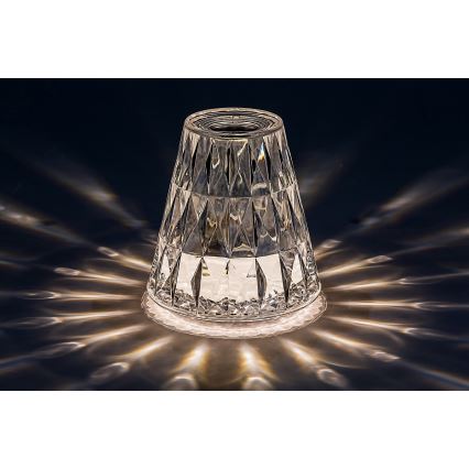 Rabalux 76004 - Lámpara de mesa LED RGB regulable y recargable SIGGY LED/2W/5V 3000K