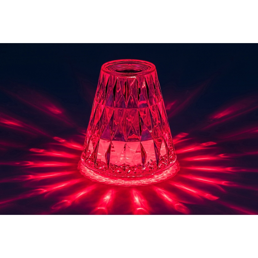 Rabalux 76004 - Lámpara de mesa LED RGB regulable y recargable SIGGY LED/2W/5V 3000K